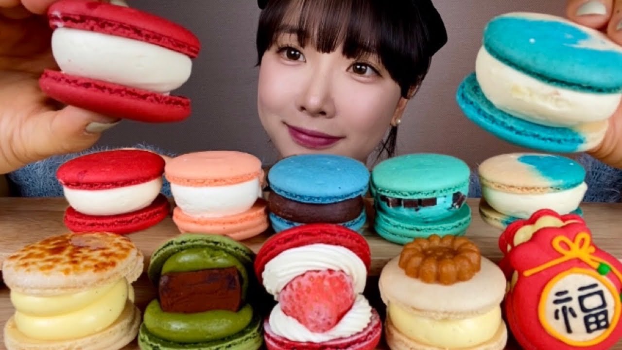 알록달록🎨팔레트 마카롱 ASMR 먹방