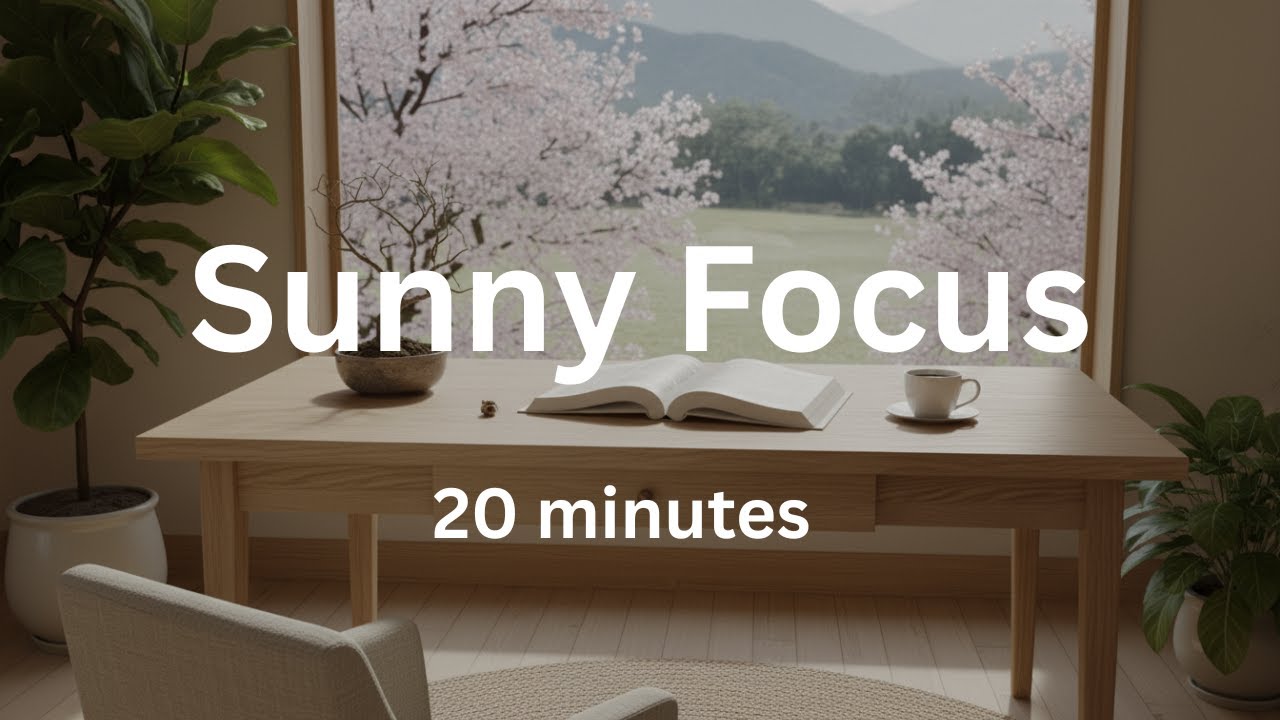 Focus Music for Studying & Reading | Light Jazzy Piano | 20-Minute Focus Session