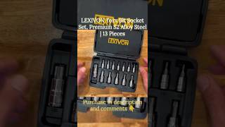 LEXIVON Torx Bit Socket Set, Premium S2 Alloy Steel | 13 Pieces