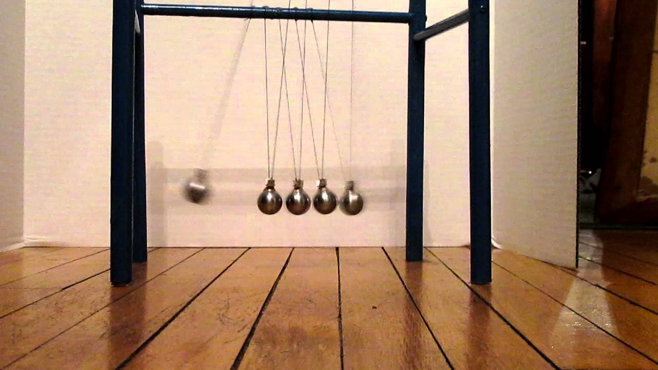 newtons cradle - YouTube