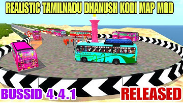 BUSSID 4.5???|REALISTIC TAMILNADU DHANUSHKODI MAP MOD RELEASED|BUS SIMULATOR INDONESIA 4.4.1
