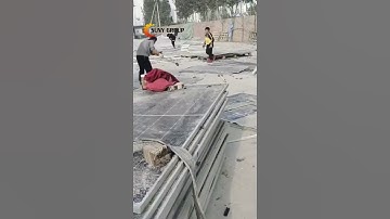 Solar panel frame removing machine #solarrecycling #solarpanels #sustainability