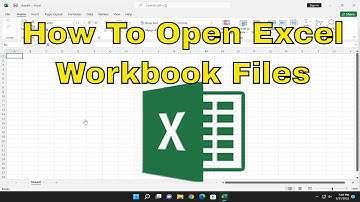 How To Open Excel Workbook Files [Tutorial]