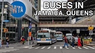 MTA Buses in Jamaica, Queens