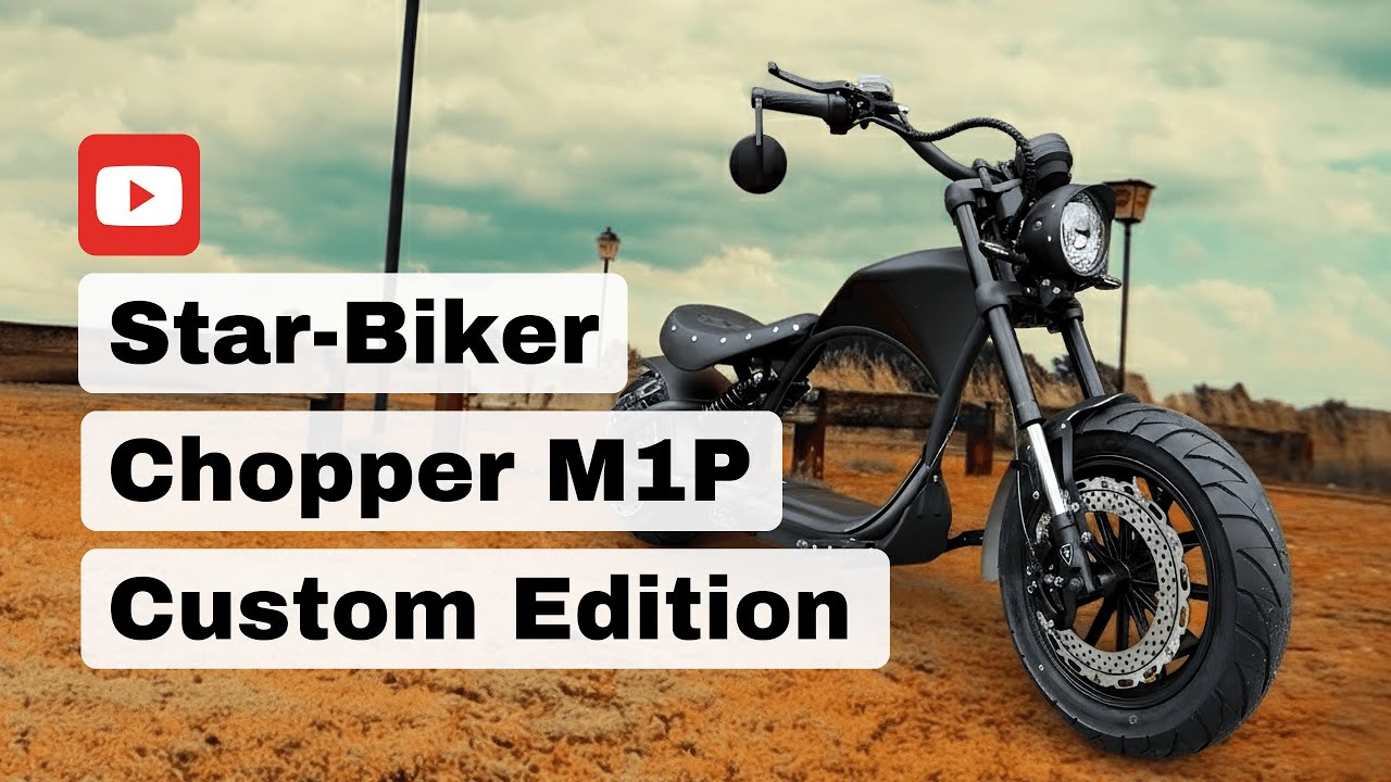 Star-Biker Chopper M1P Custom – Western Style Mangosteen E-Chopper mit & ohne Führerschein 🌵⚡