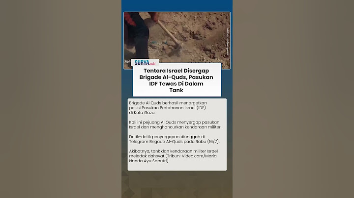 Detik-detik Tentara Israel Disergap Brigade Al Quds, Tank Pasukan IDF Meledak