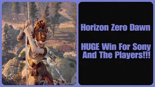 Horizon Zero Dawn- HUGE Win For Sony And The Players!