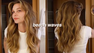 how i do beach waves like a professional *my go to summer hair*