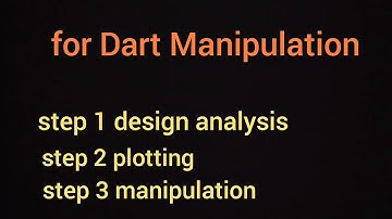 Dart manipulation(slash and spread technique)