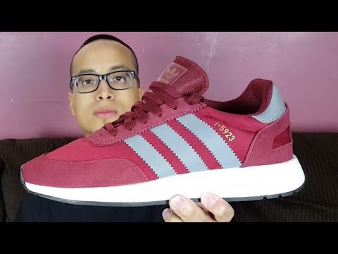 How Comfortable Are These? Adidas I-5923 Collegiate / Burgundy / Grey /  Cloud White Review! - YouTube