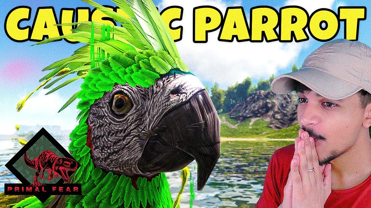 I Tamed A Caustic Parrot | Ark: Primal Fear #7 - YouTube