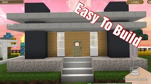 BlockManGo:How to build a simple modern house