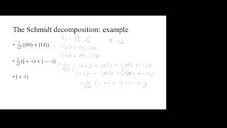 2024-10-1 Schmidt decomposition and purificationn