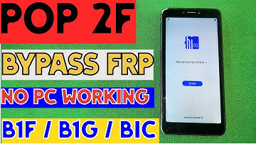 Tecno Pop 2F B1F B1G FRP Bypass — No PC Google Account Unlock (2025 Method)