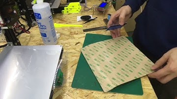 Installing Pei Sheet To Glass 3D Printer Bed ANET