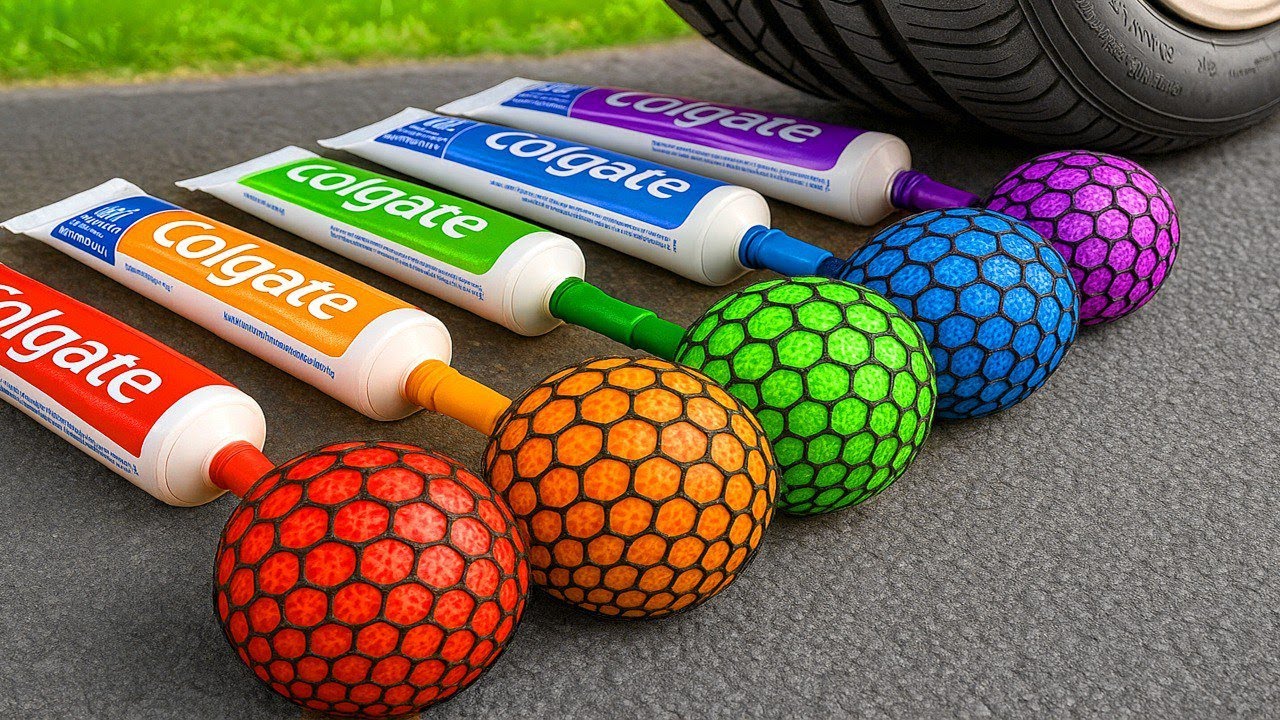 10 Minutes Best Crush Experiments Things with Car | Giant Slime ToothPaste, Soft, Crunchy Satisfying