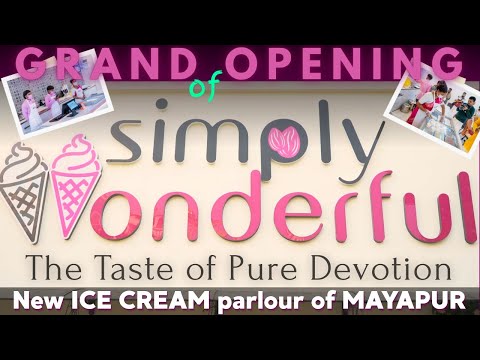 New ICE CREAM PARLOUR Grand Opening in ISKCON MAYAPUR || Near Pushpa Samadi Temple