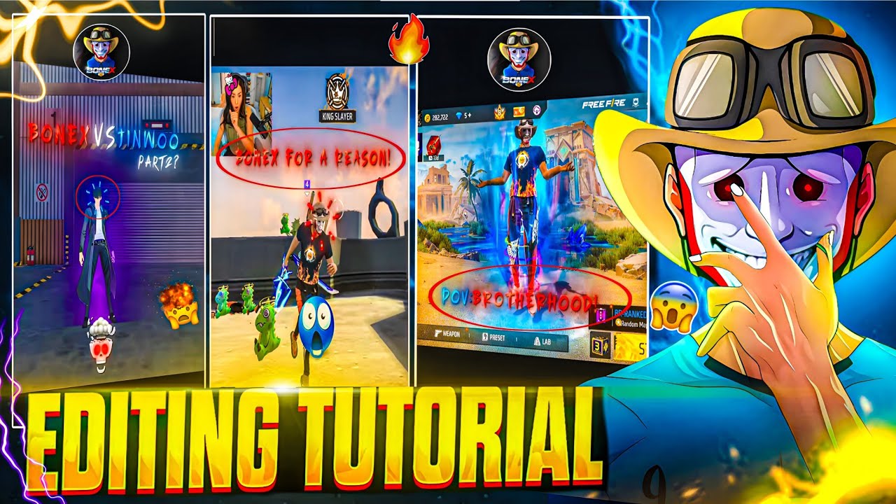 TEXT AND CIRCLE LINE EDITION TUTORIAL LIKE @bonex4_ff FREE FIRE ...