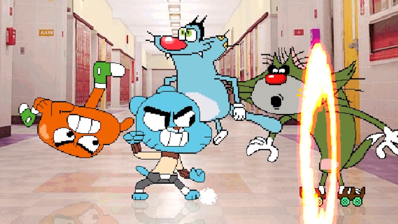 WHAT A FIGHT! TEAM GUMBALL & DARWIN FIGHTS TEAM OGGY & JACK | RACE TO 3WINS