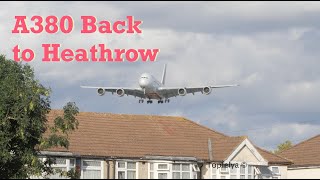 Download Lagu Finally Airbus A380 is back to my local airport London Heathrow 4K video MP3
