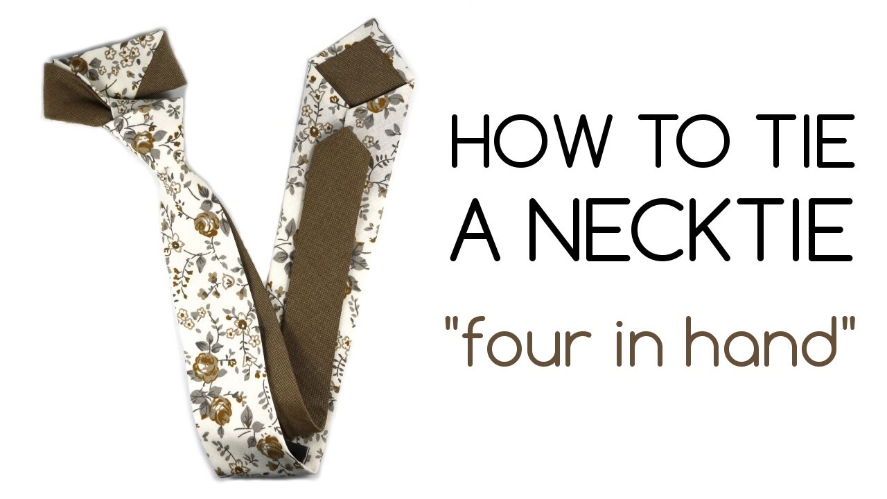 How to tie a necktie - four in hand knot 