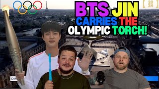 BTS JIN Carries The Olympic Torch for the 2024 Paris Olympics REACTION