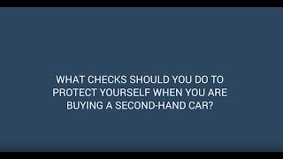 How do you know the second hand car you're looking at is legit? How do you know the second hand car you're looking at is legit?