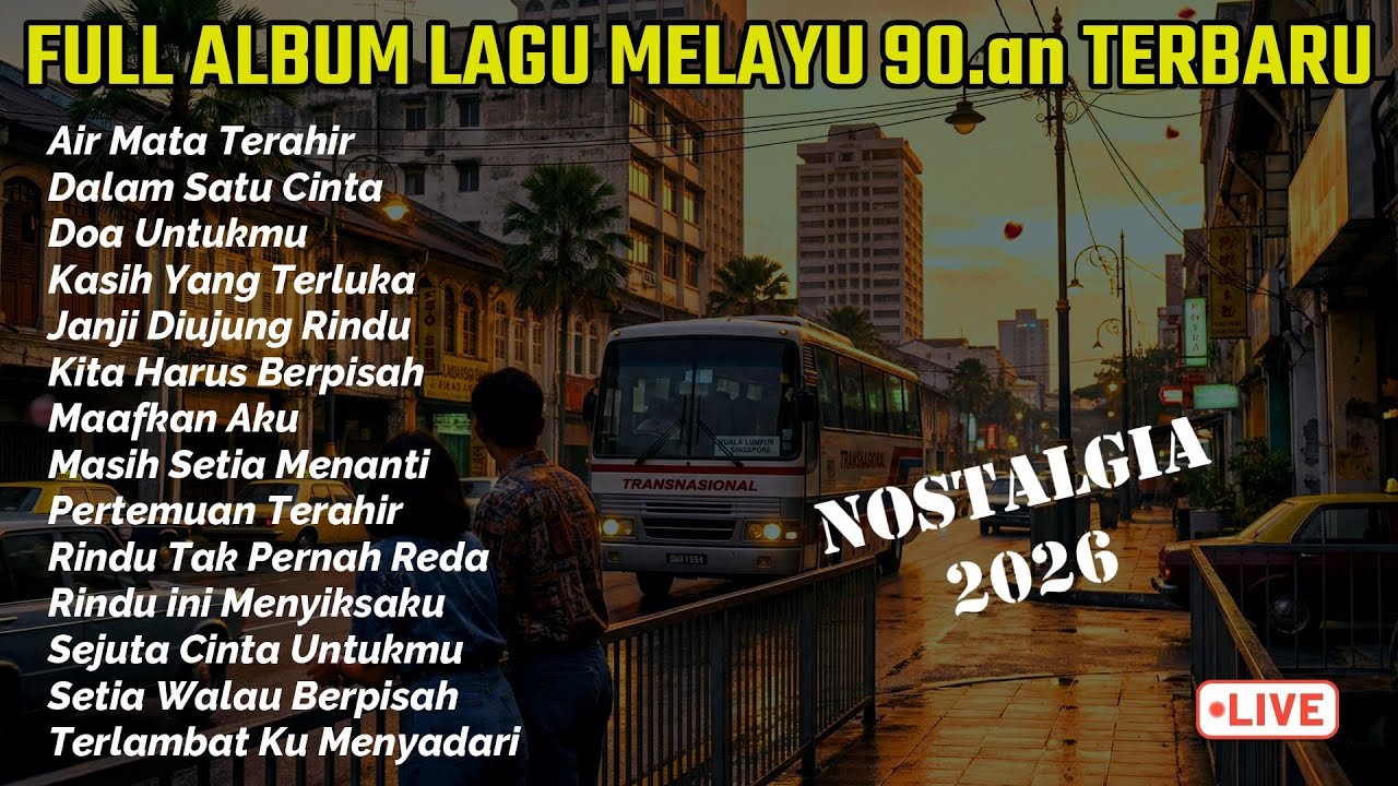 Full Album Lagu Malaysia 90.an - Lagu Slowrock Enak Didengar Sambil Kerja