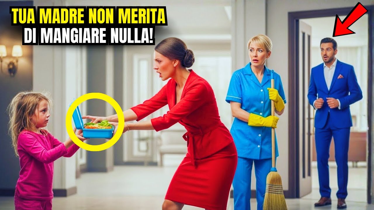 POVERA BAMBINA PORTA CIBO ALLA MADRE DELLE PULIZIE E VIENE UMILIATA… FINCHÉ APPARE IL MILIONARIO…