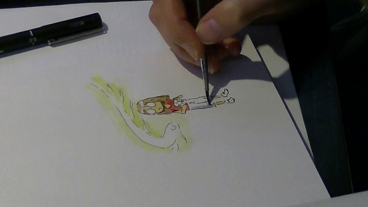 日本で『鬼火 Onibi』に絵とサインをしました! - YouTube