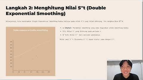 PRAKIRAAN AKURAT : MEMAHAMI DOUBLE EXPONENTIAL SMOOTHING
