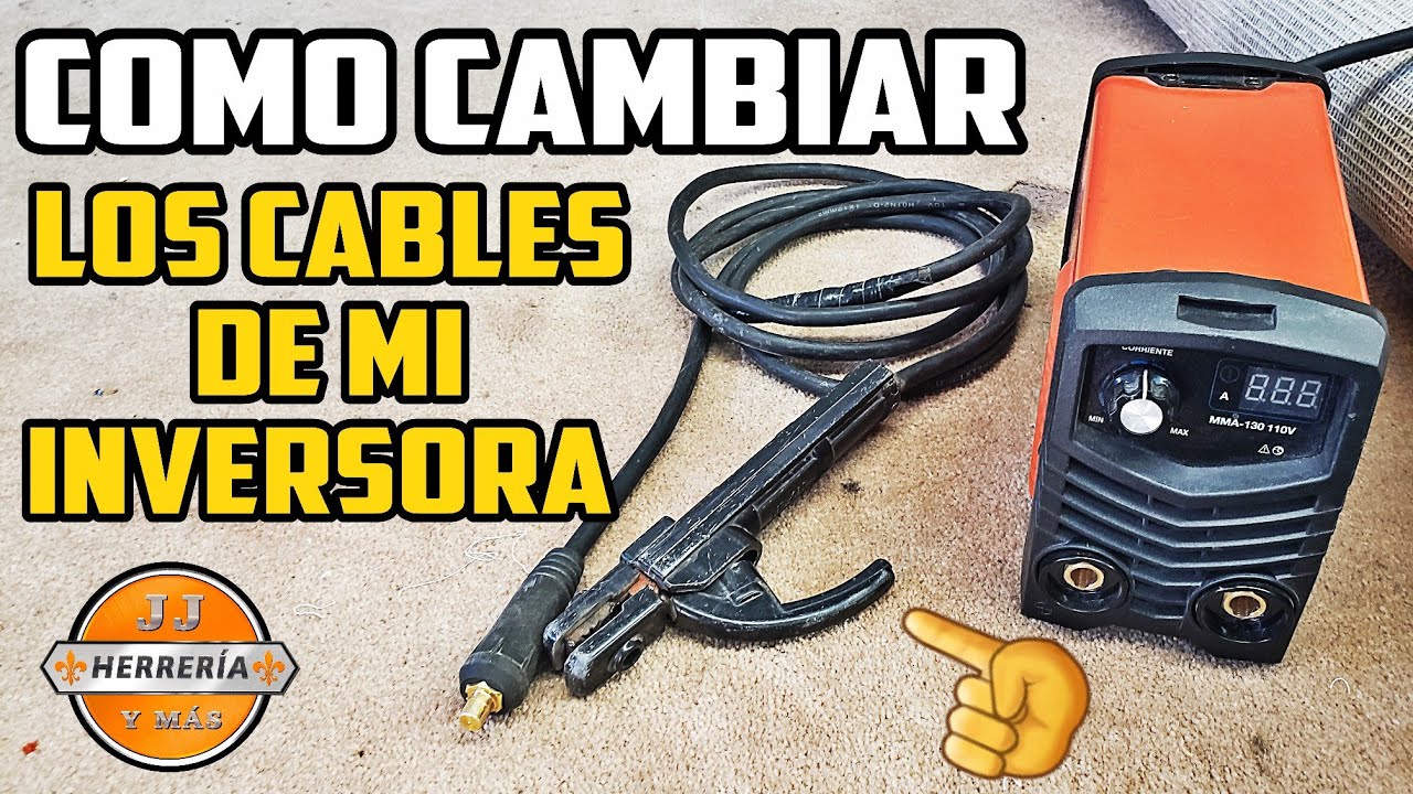COMO ALARGAR Y CAMBIAR LOS CABLES DE UNA INVERSORA - YouTube