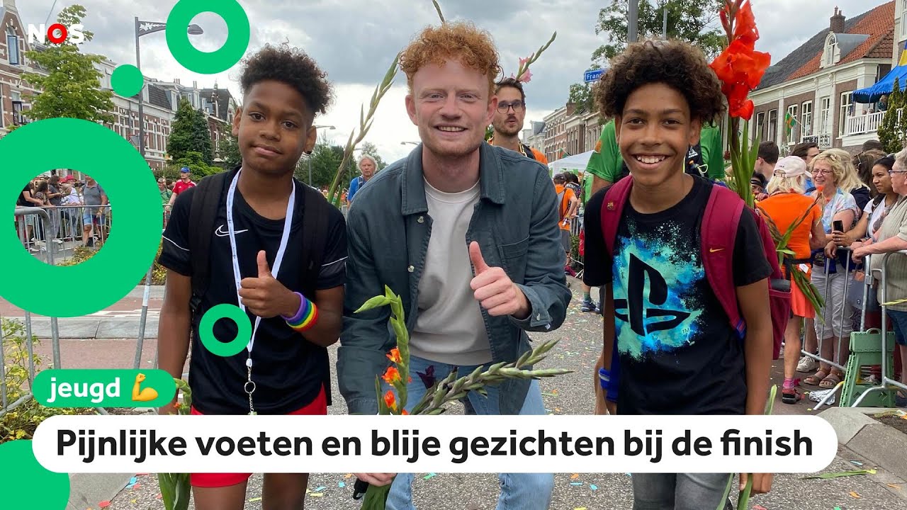 Bloemen en feest op laatste dag van Nijmeegse 'Driedaagse'
