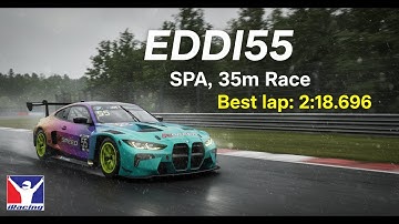 2025 IMSA Official - SPA FRANCORCHAMPS | - Onboard Harrison Bova - Final Two Laps | IRACING