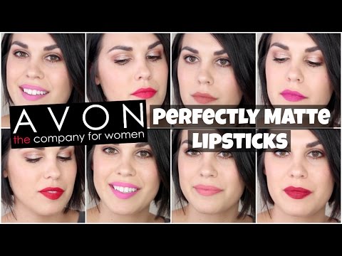 Avon True Color Perfectly Matte Lipsticks | Lip Swatches & Review