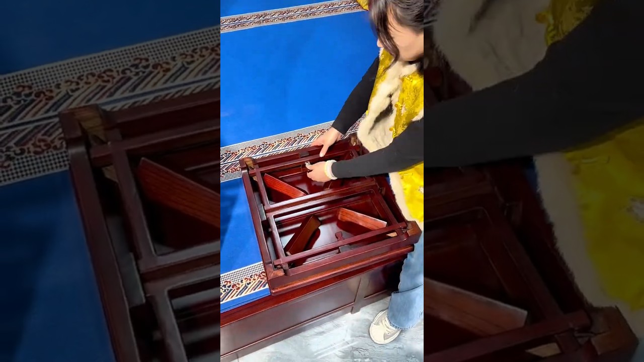 Folding Mini Kang Table | Mortise & Tenon Solid Wood Original Factory 