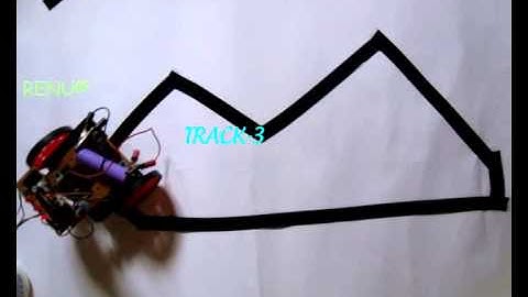 Black line follower using AVR ATTINY2313 and 3 IR sensors