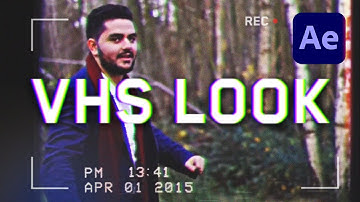 How To Create The Old VHS Video Look Overlay - After Effects Tutorial
