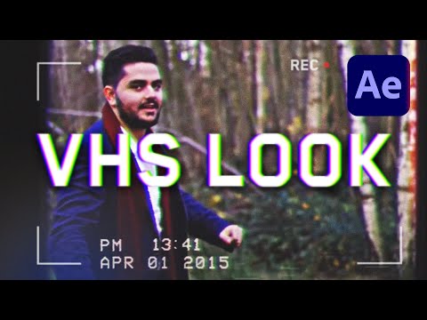 How To Create The Old VHS Video Look Overlay - After Effects Tutorial