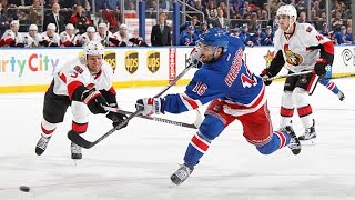 Brassard buries slap shot on a breakaway