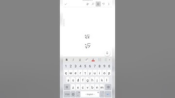 How to type nth root and quarter root in ms word from mobile #roots #indices #maths #mathematics