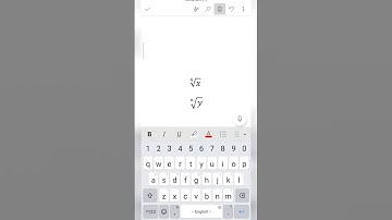 How to type nth root and quarter root in ms word from mobile #roots #indices #maths #mathematics