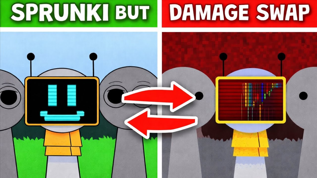 Sprunki Phase 2 But DAMAGE SWAPPED (New Reactions)