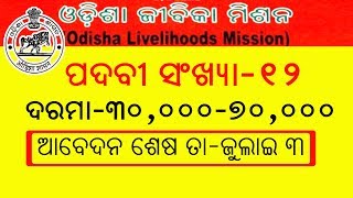 ODISHA LIVELIHOODS MISSION Recruitment 2017 ODISHA LIVELIHOODS MISSION Recruitment 2017