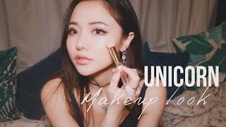 シンプル&かわいいキラキラユニコーンメイク/unicorn makeup look 