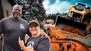 SHAQ is getting a POND! 🐠💦 Artist of the Year Pond Build Part 1