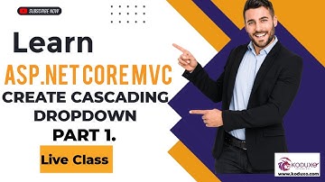 Creating Cascading Dropdowns in ASP.NET Core MVC Part - 1 | Live Class | Step-by-Step Tutorial