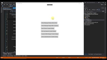 Message Content Dialog in #UWP