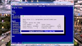Tutorial crear un programa para sumar números (en pascal)