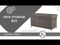 How to correctly assemble the deck storage box  grand patio tutorials